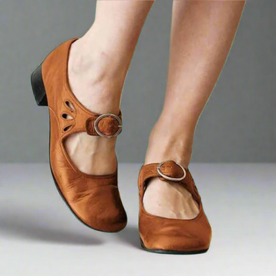 Denisa | Orthopedische Leren Sandalen met Comfortabele Wedge Zool